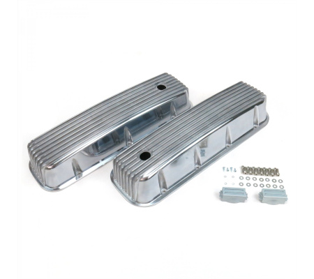 Vintage Finned Valve Covers w/ Breather Holes~Big Block Chevy