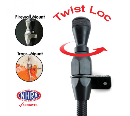 Black Ford C4 Pan Mt Billet Trans Dipstick Firewall & Trans Mt Vintage Parts@