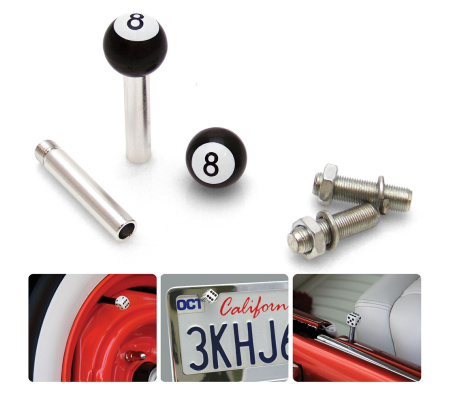 8 Ball 2 Valve Cap, Door Plunger, Plate Bolt Combo Kit