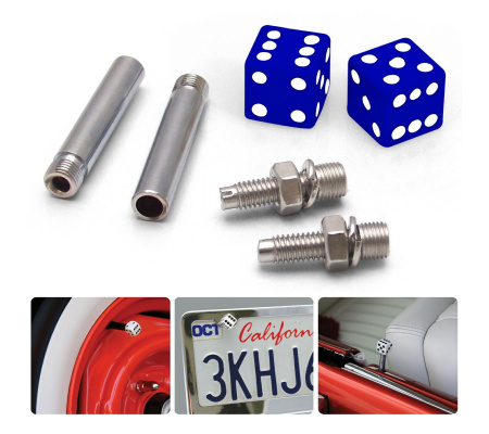 Blue Dice 2 Valve Cap, Door Plunger, Plate Bolt Combo Kit