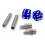 Blue Dice 2 Valve Cap, Door Plunger, Plate Bolt Combo Kit