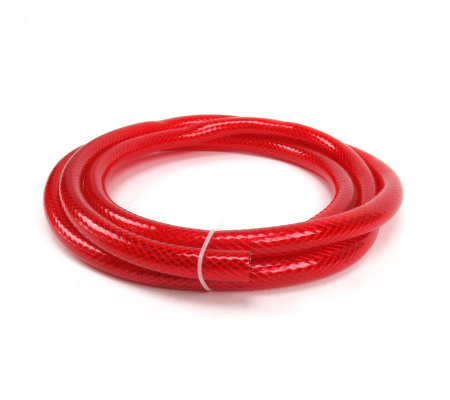 6 Feet, 3/8 Inch Ruby Red Fuel Hose