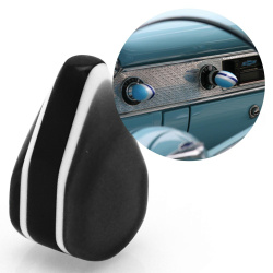 Black Small Tear Shape Dash Knob