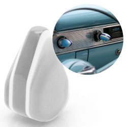 White Small Tear Shape Dash Knob