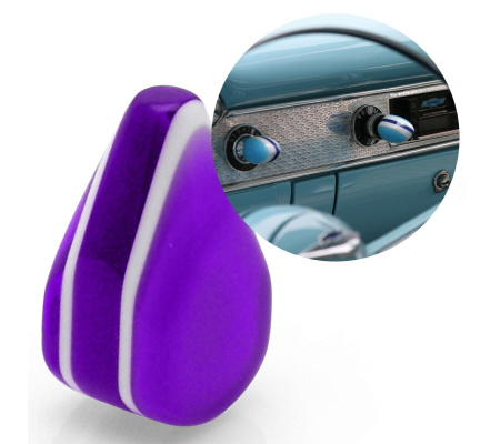 Purple Small Tear Shape Dash Knob