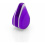 Purple Small Tear Shape Dash Knob