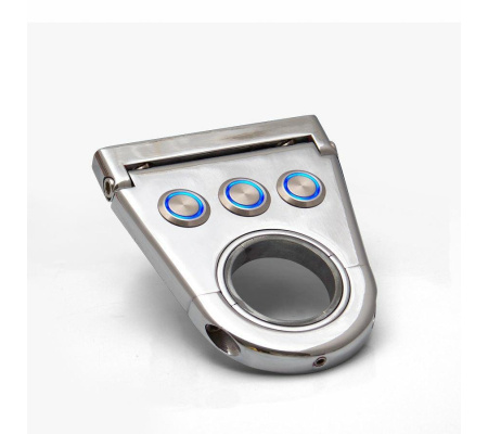 Triple Hole 5.5 Inch Swivel Billet Column Drop w/ Ringloc Adjustable Column Hole