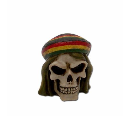 Rasta Man Skull Custom Shift Knob and Topper