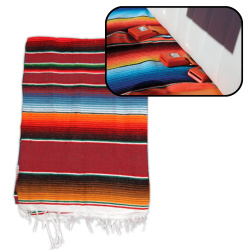 Hot Rod Interior Kit - Red Authentic Mexican Indian Blanket