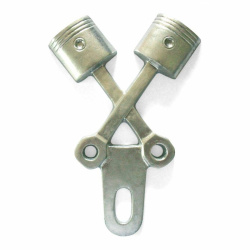 Cross Piston License Plate Topper