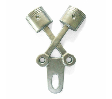 Cross Piston License Plate Topper