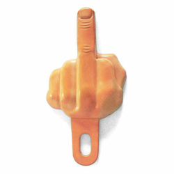 Middle Finger License Plate Topper