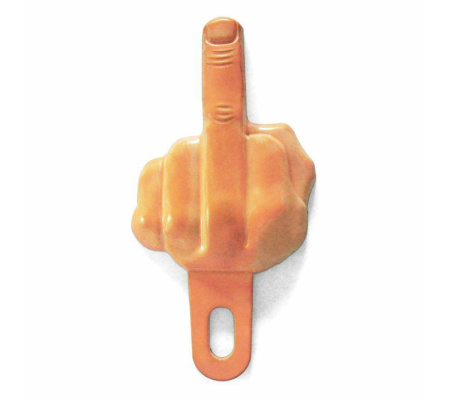 Middle Finger License Plate Topper