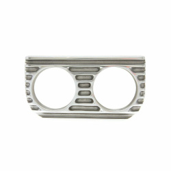 Finned Alloy Duel Gauge Bezel Dash Panel Pod Mount - 52mm