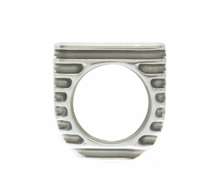 Finned Alloy Single Gauge Bezel Dash Panel Pod Mount - 52mm