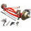 RHD 1928-1931 Ford Model A Super Deluxe Hair Pin Drilled Solid Axle Kit