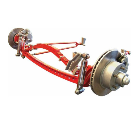 RHD 1932 Ford Deluxe Four Link Drilled Solid Axle Kit
