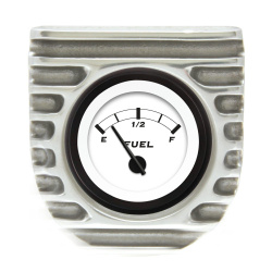 Vintage Finned Singe Bezel Mount W/ Aurora Fuel Gauge