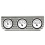 Vintage Finned 3 Gauge Bezel Mount w/ Aurora Boost, Oil and Water Gauges