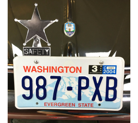 Safety Star Chromed License Plate Topper