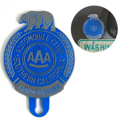 AAA Honor Member License Plate Topper