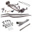 1932 Ford Frame Kit - Hairpin Super Deluxe Drilled Fits Dearborn,  Brookville