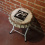 Folding 7up Soda Bottle Cap Stool or Side Table