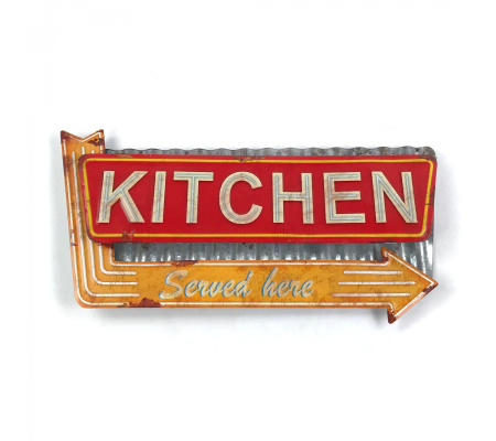 Kitchen Layered Metal Wall Sign