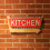 Kitchen Layered Metal Wall Sign