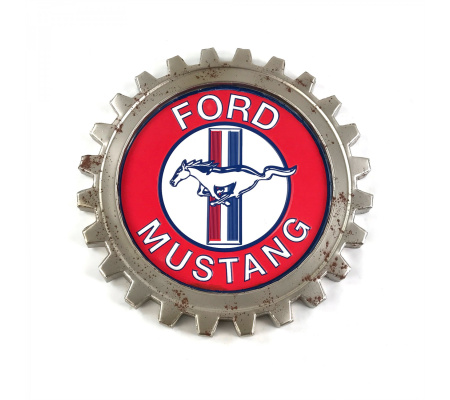Mustang Metal Gear Wall Sign