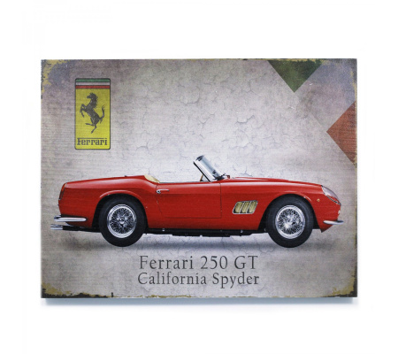 Signature Ferrari Wooden Sign