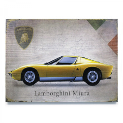 Signature Lamborghini Wooden Sign