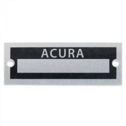 Blank Data Vin Plate - Acura
