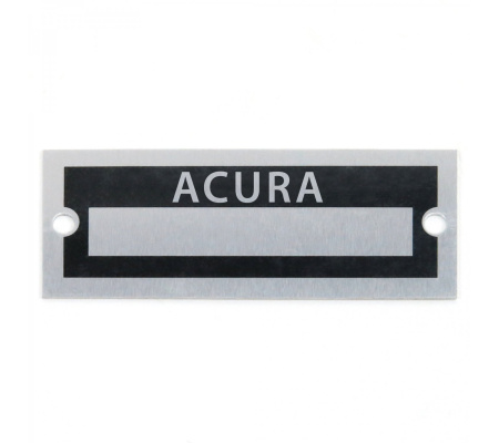 Blank Data Vin Plate - Acura