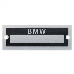 Blank Data Vin Plate - BMW