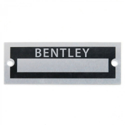Blank Data Vin Plate - Bentley
