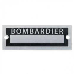 Blank Data Vin Plate - Bombardier