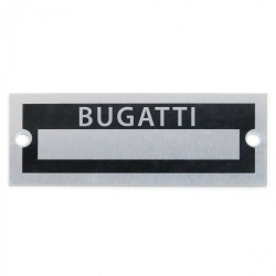Blank Data Vin Plate - Bugatti