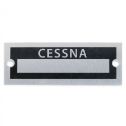 Blank Data Vin Plate - Cessna