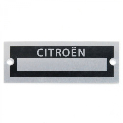 Blank Data Vin Plate - Citroen