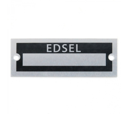 Blank Data Vin Plate - Edsel