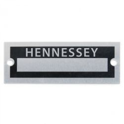 Blank Data Vin Plate - Hennessey