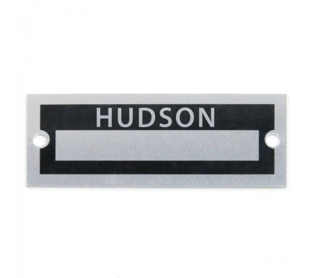 Blank Data Vin Plate - Hudson