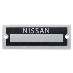 Blank Data Vin Plate - Nissan