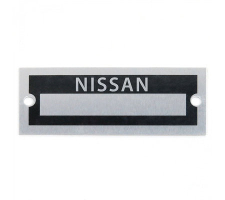 Blank Data Vin Plate - Nissan