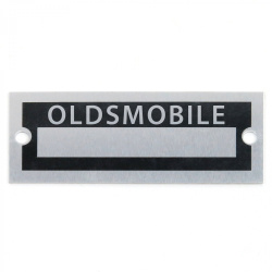 Blank Data Vin Plate - Oldsmobile