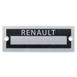 Blank Data Vin Plate - Renault
