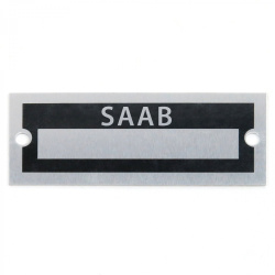 Blank Data Vin Plate - Saab