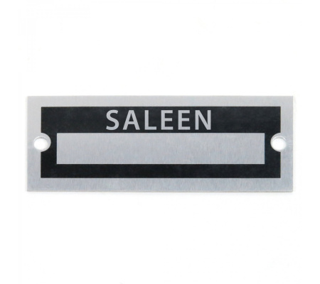 Blank Data Vin Plate - Saleen