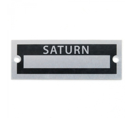 Blank Data Vin Plate - Saturn